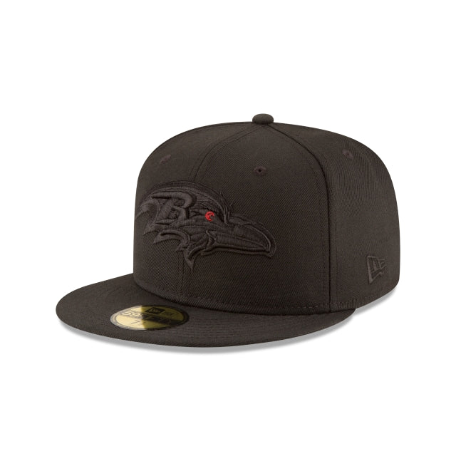 Baltimore Ravens Black On Black 59FIFTY Fitted