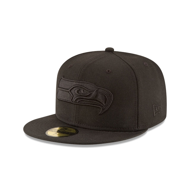 Seattle Seahawks Black On Black 59FIFTY Fitted