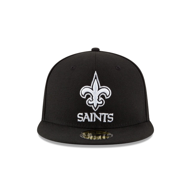 New Orleans Saints Black \u0026 White 59FIFTY Fitted