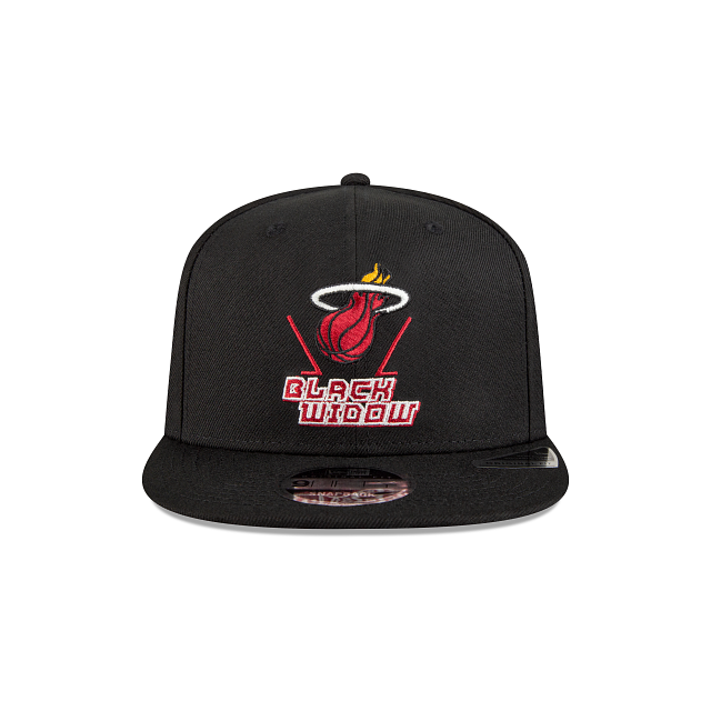 Marvel X Miami Heat Black 9FIFTY Snapback