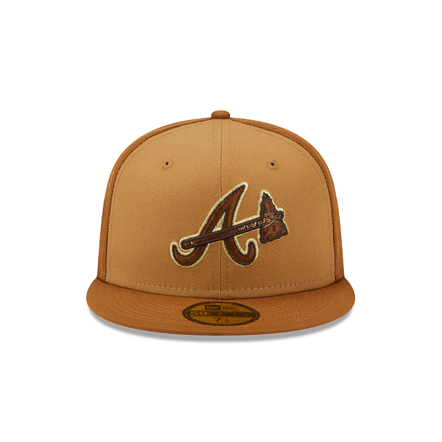 Atlanta Braves Tri-Tone Brown 59FIFTY Fitted