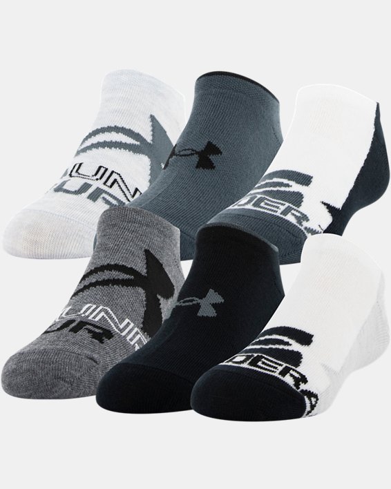 Boys' UA Essential Lite No-Show Socks 6-Pack