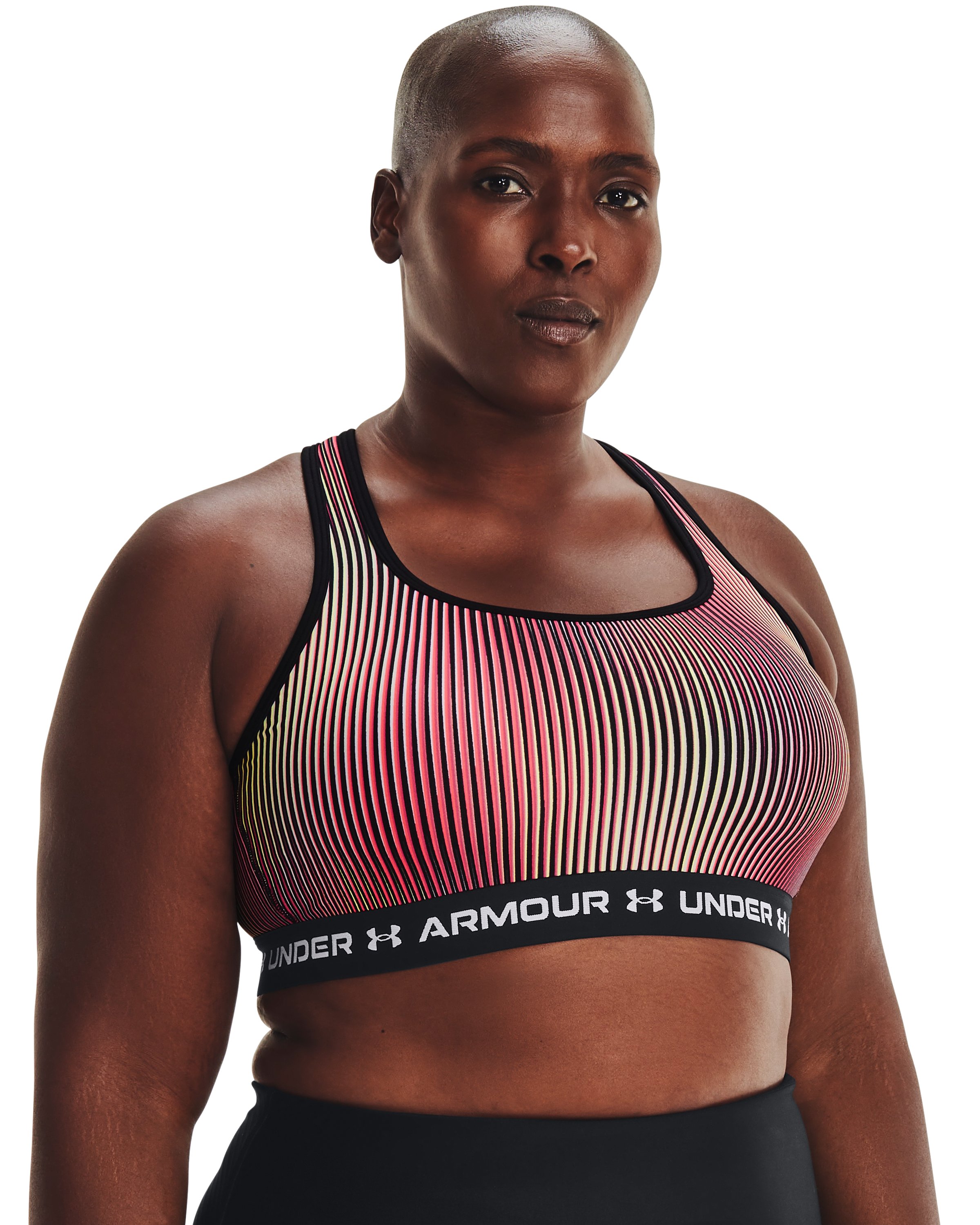 Women's Armour® Mid Crossback Print Sports Bra