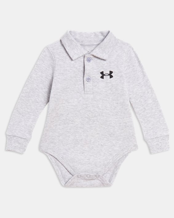 Boys' Newborn UA Long Sleeve Polo Bodysuit