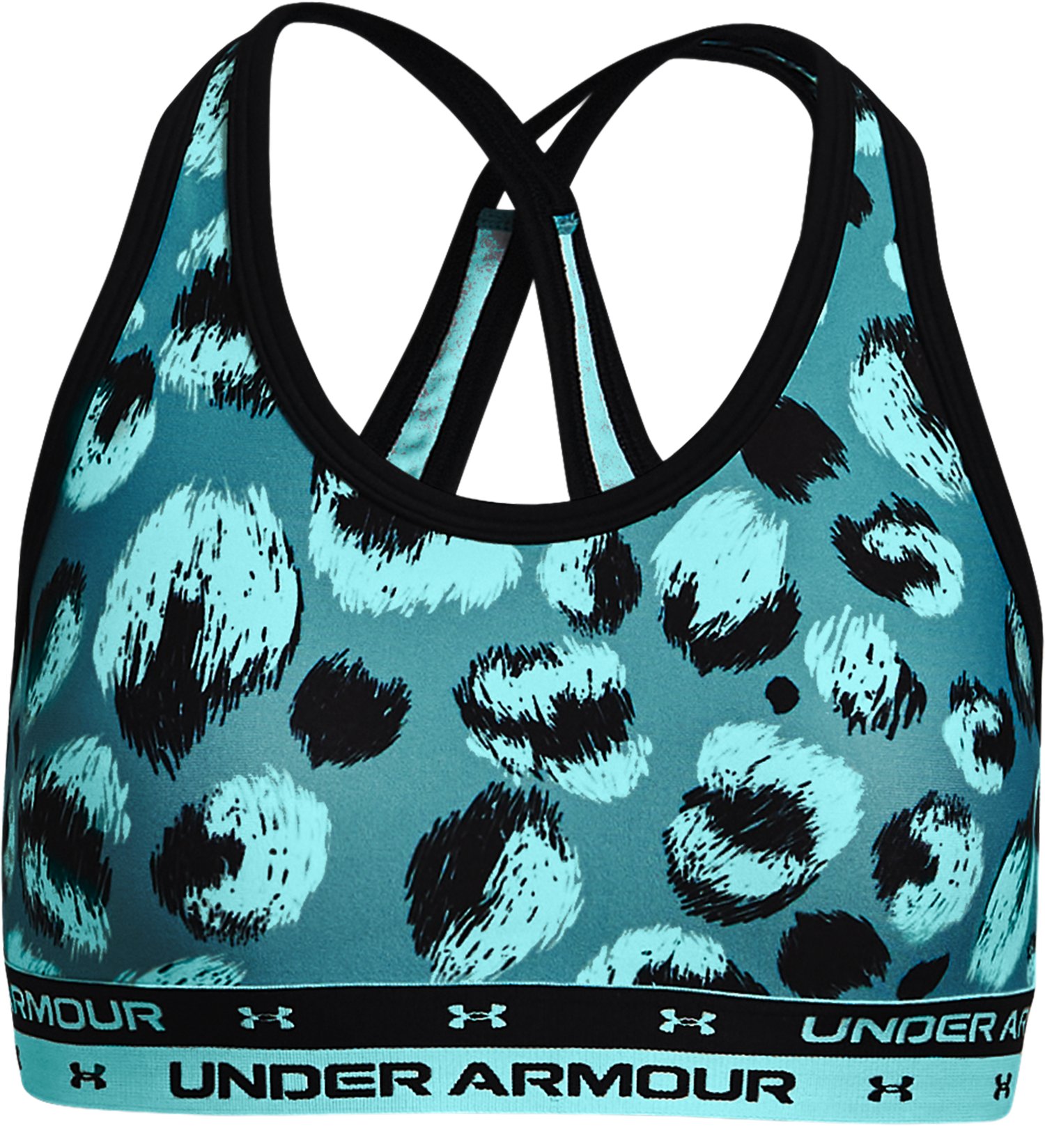 Girls' UA Crossback Printed Sports Bra