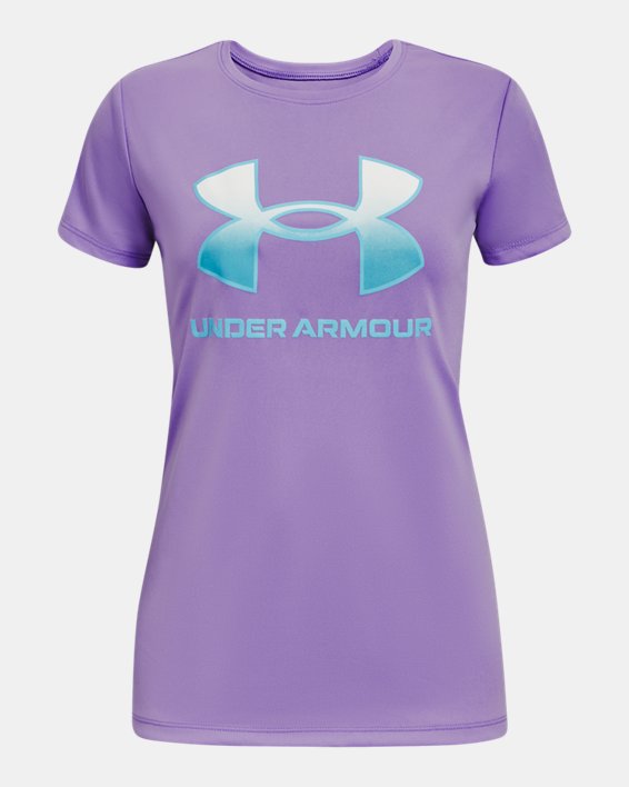 Girls' UA Tech™ Sportstyle Solid Short Sleeve