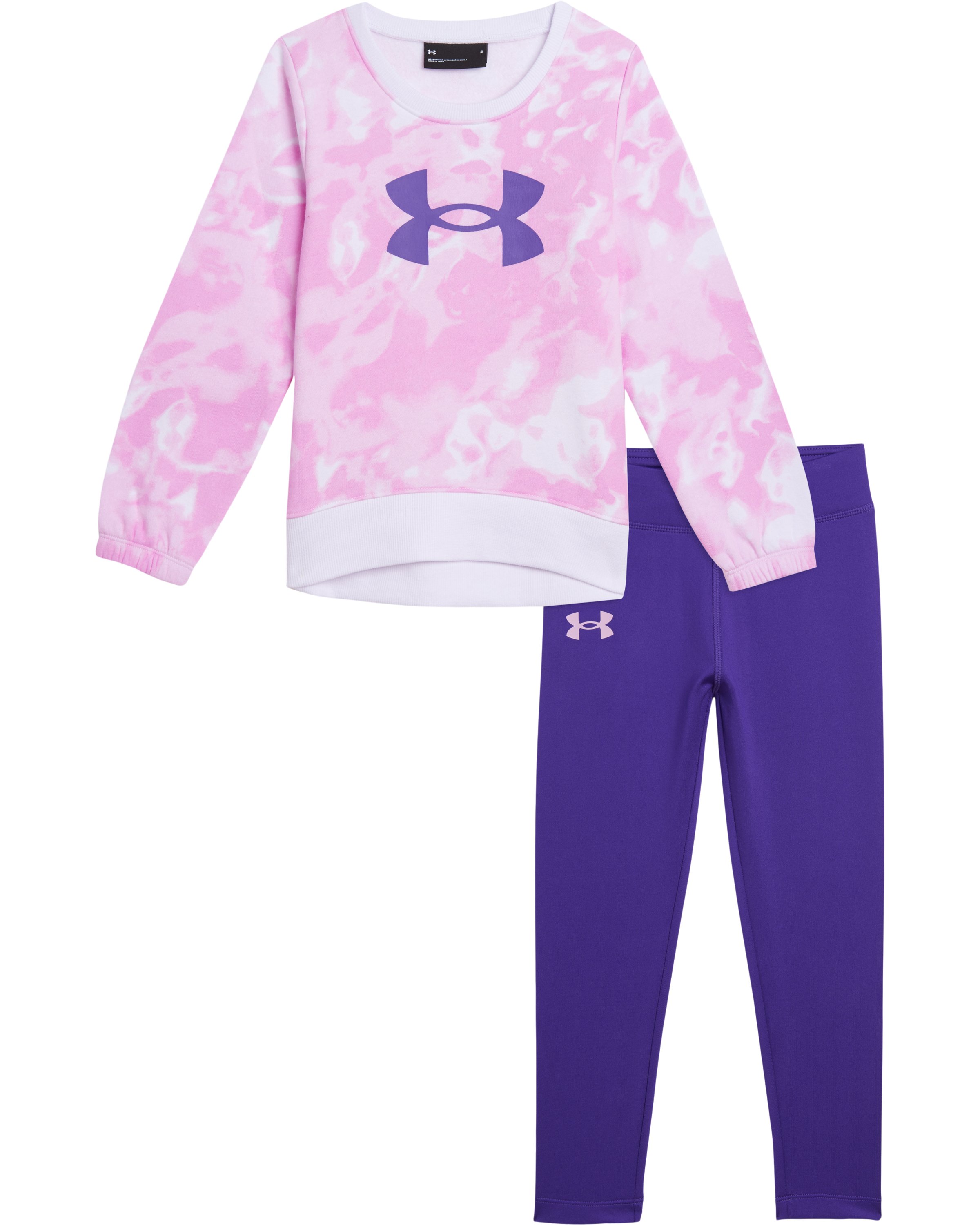Girls' Pre-School UA Botanic Dye Crewneck Set
