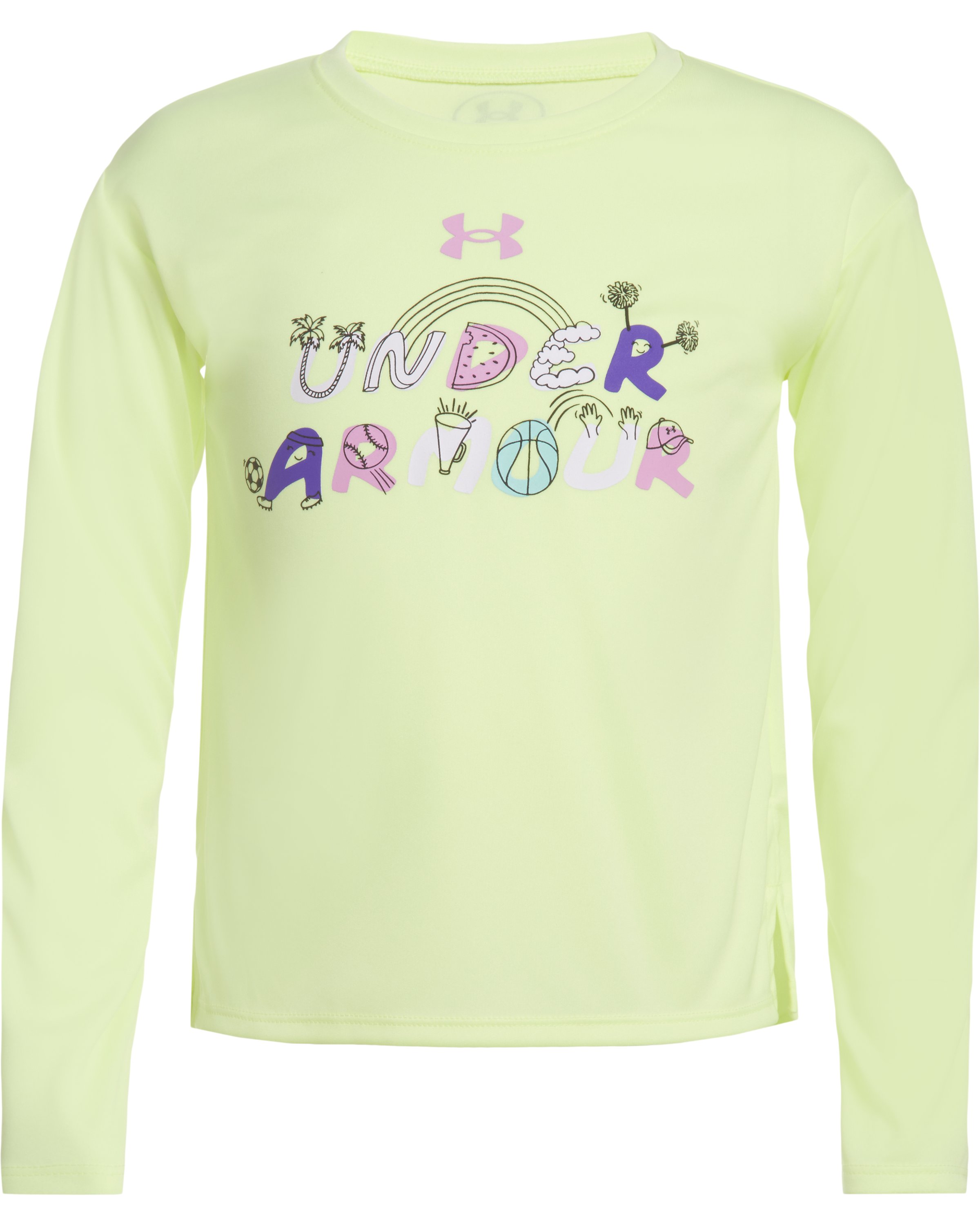 Girls' Toddler UA Wordmark Doodle Long Sleeve