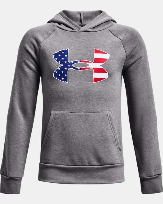 Boys' UA Rival Freedom Big Flag Logo Hoodie