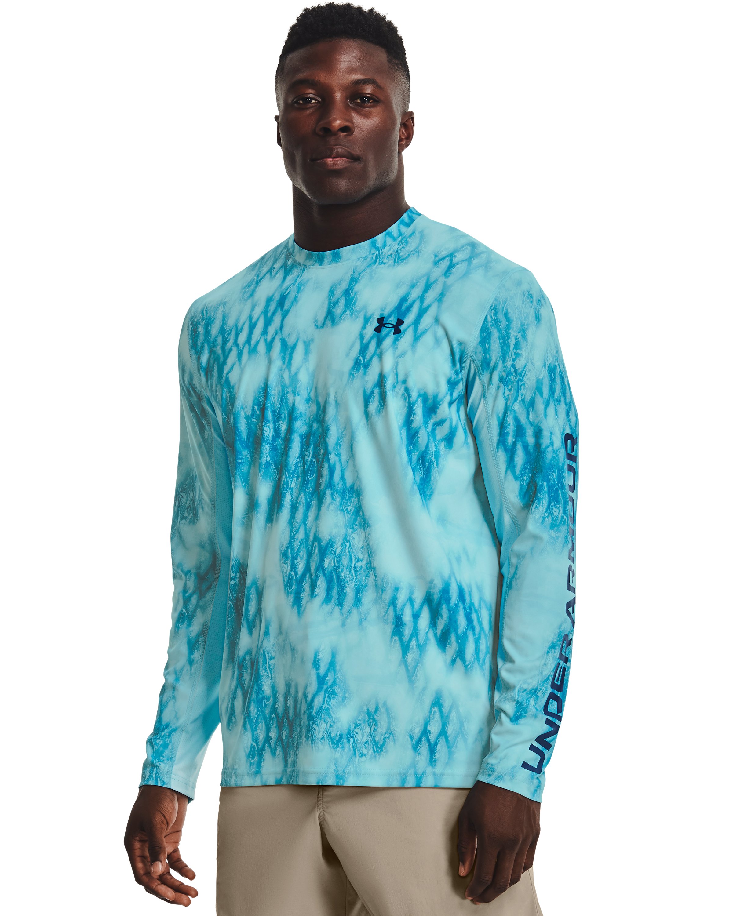 Men's UA Iso-Chill Shorebreak Camo Long Sleeve
