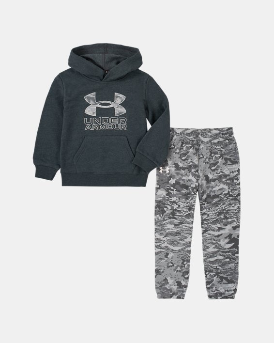 Boys' Pre-School UA Hybrid Symbol Camo Hoodie Set