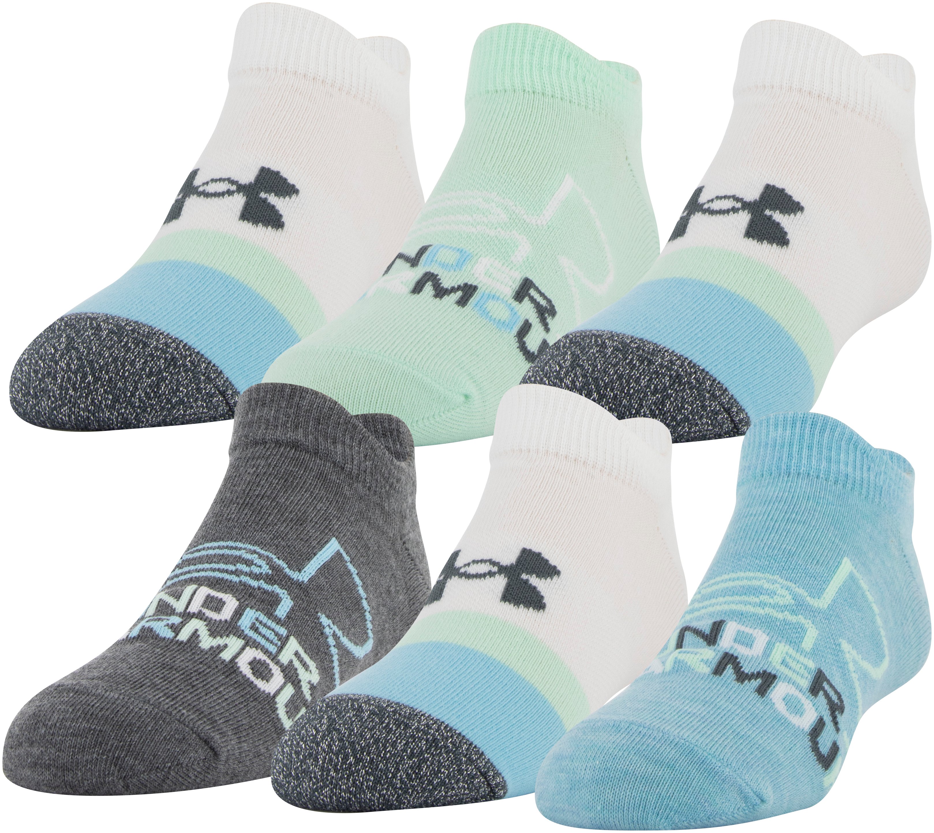 Girls' UA Essential No Show – 6-Pack