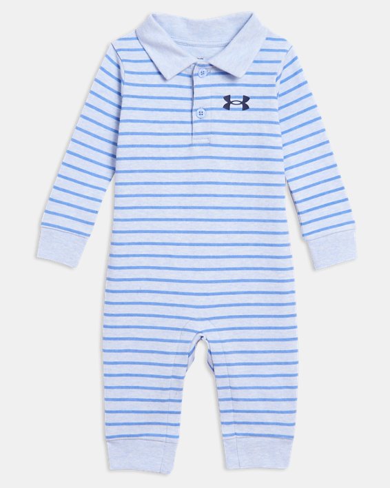 Boys' Newborn UA Stripe Polo Coverall