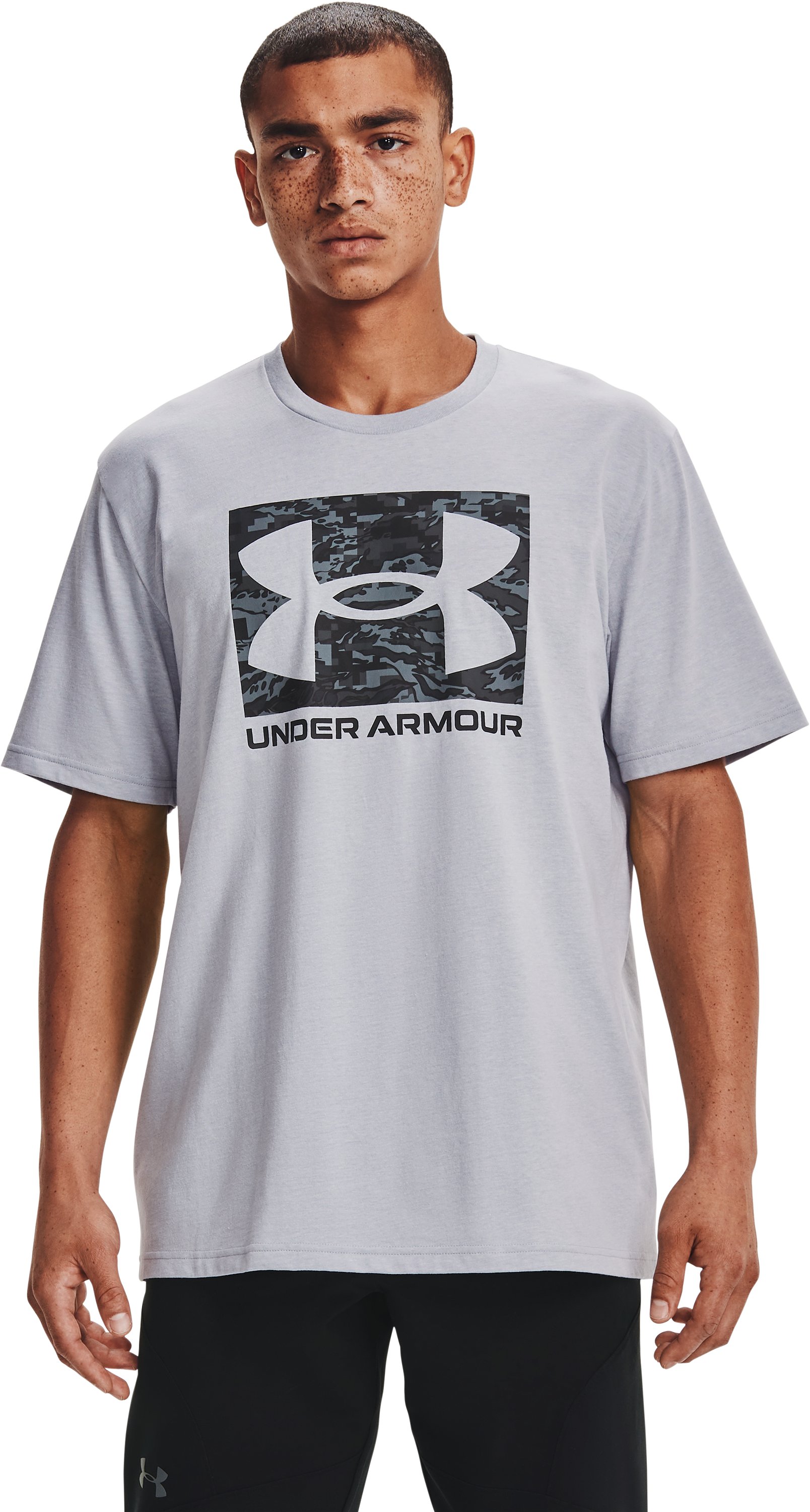 Men's UA ABC Camo Boxed Logo Short Sleeve