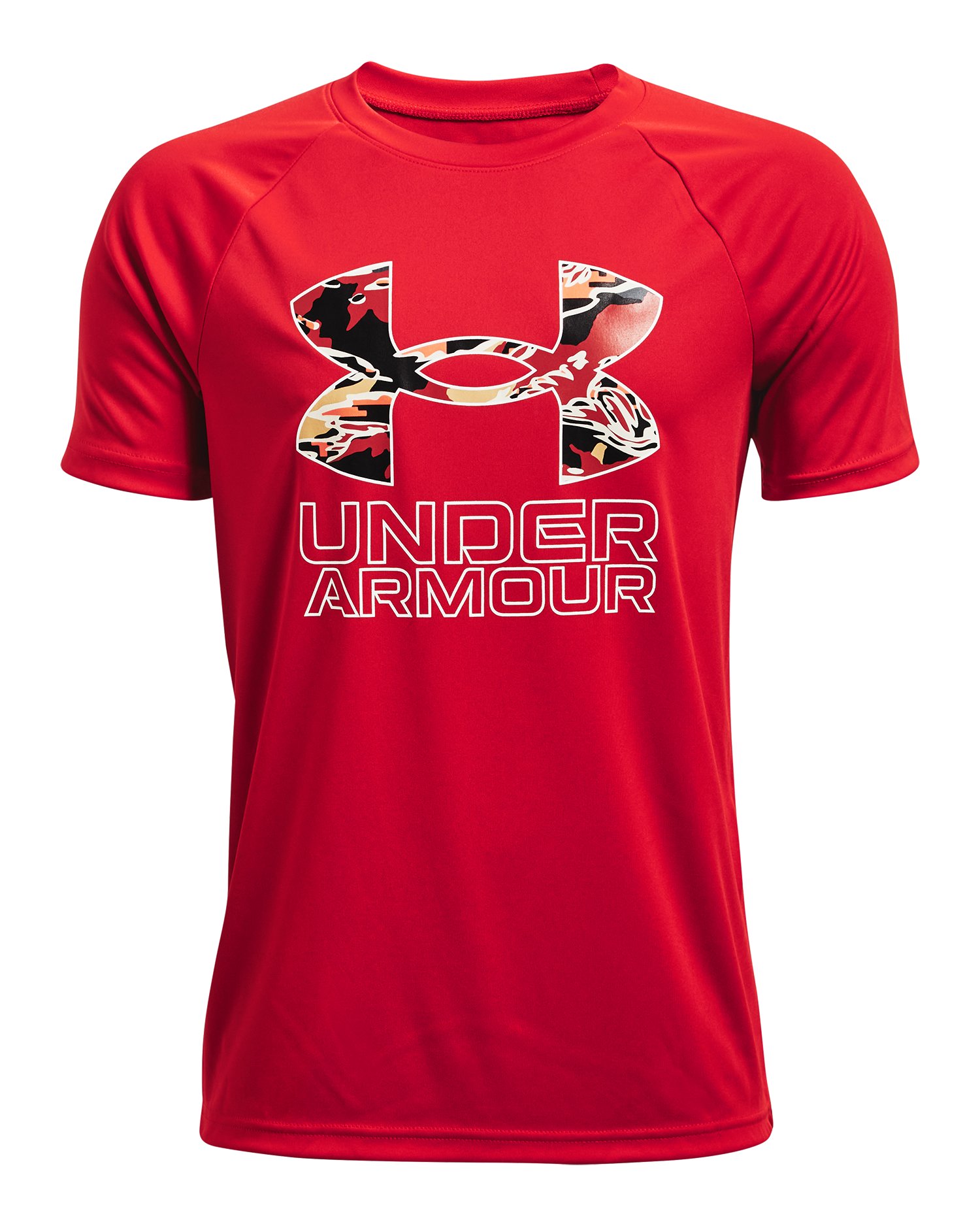 Boys' UA Tech™ Hybrid Print Fill Short Sleeve