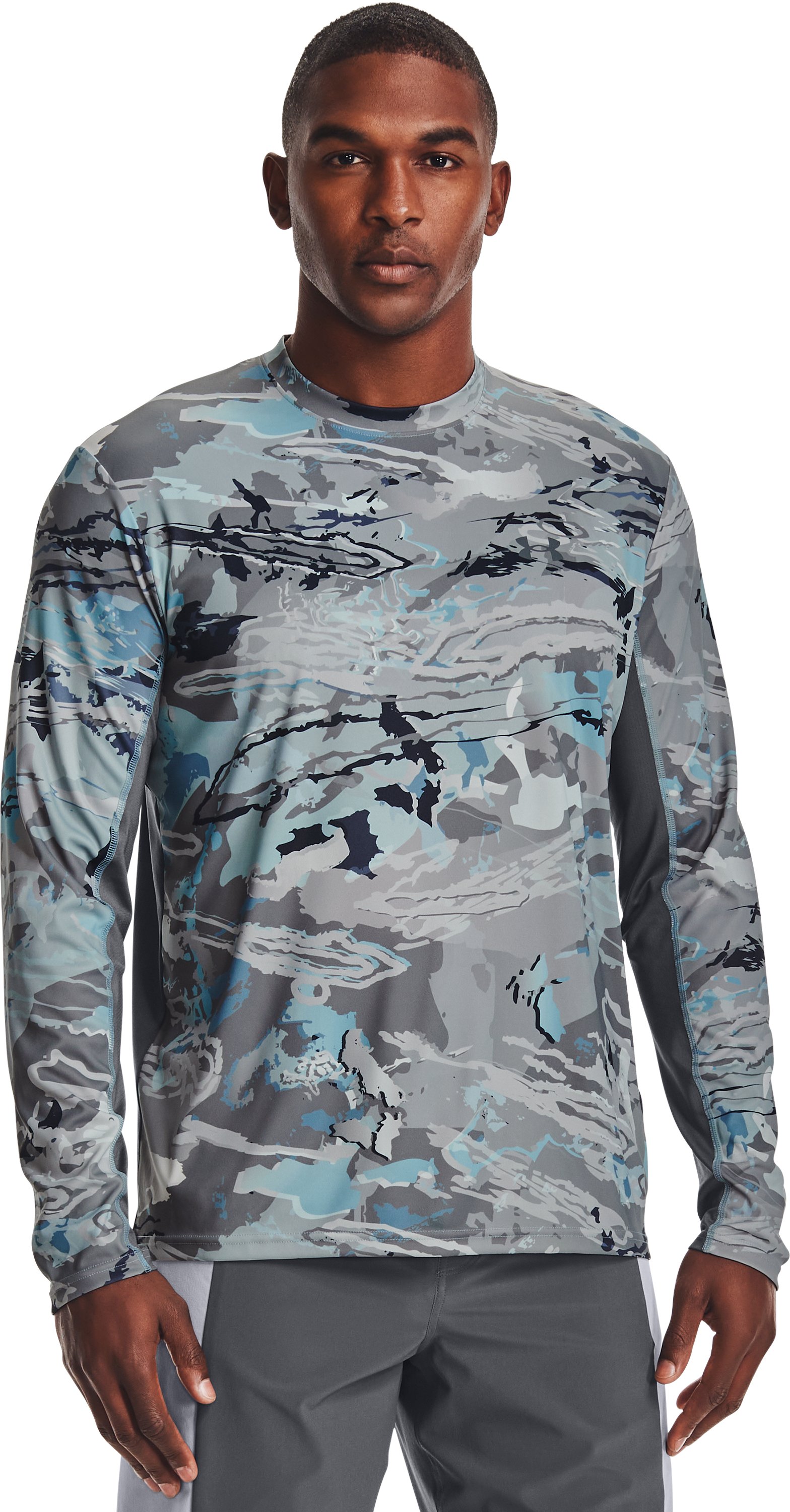 Men's UA Iso-Chill Shorebreak Camo Long Sleeve