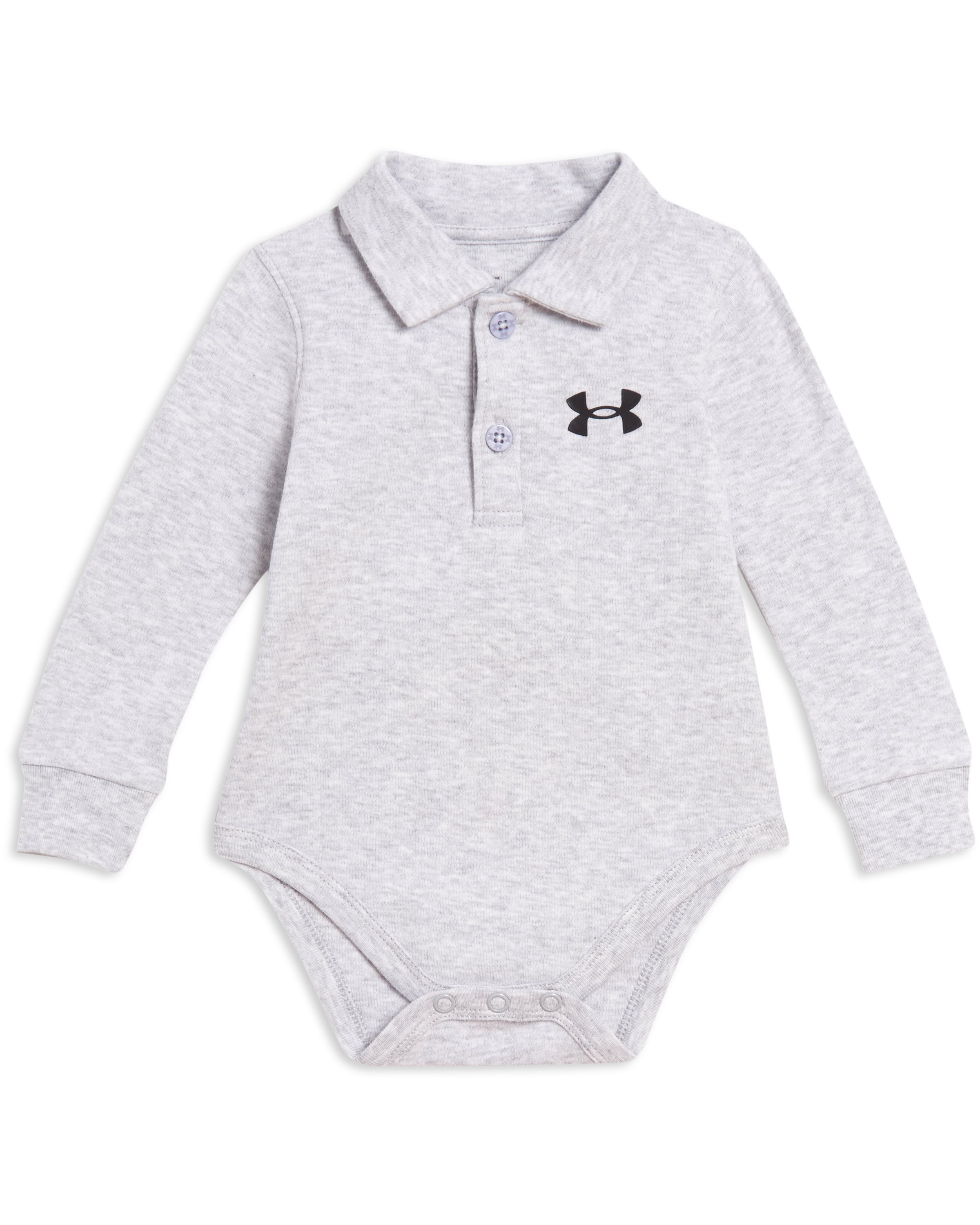 Boys' Newborn UA Long Sleeve Polo Bodysuit