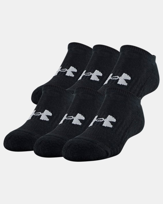 Youth UA Training Cotton No Show Socks 6-Pack