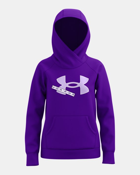 Girls' UA Rival Fleece Logo Hoodie