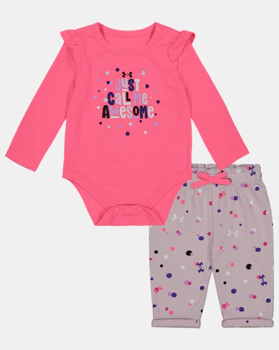 Girls' Newborn UA Just Call Me Awesome 2-Piece Set
