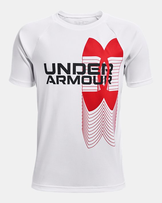 Boys' UA Tech™ Logo Fade Short Sleeve