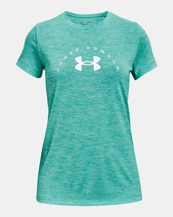 Girls' UA Tech™ Twist Arch Big Logo Short Sleeve
