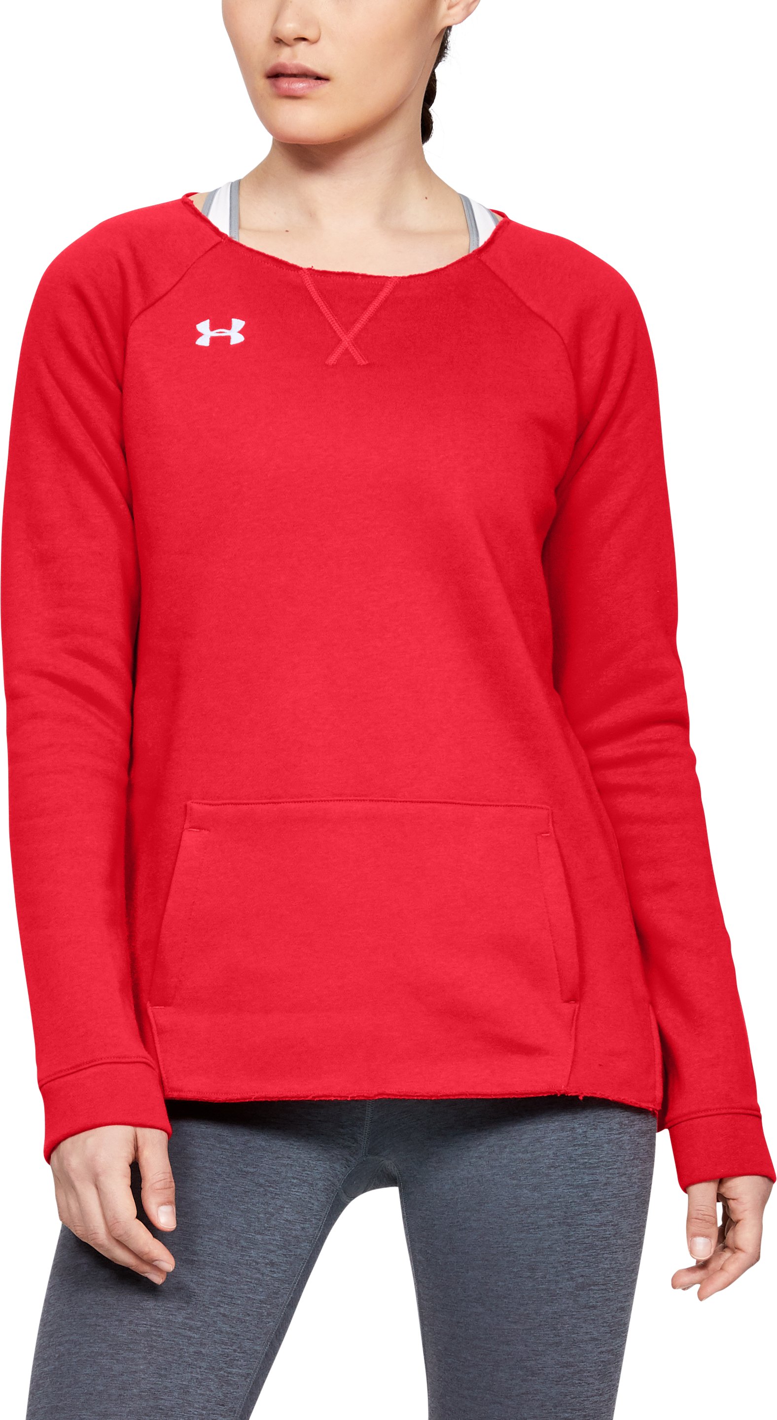 Women's UA Hustle Fleece Crew