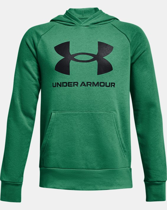 Boys' UA Rival Fleece Big Logo Hoodie