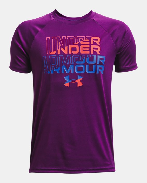Boys' UA Tech™ Wordmark Logo Short Sleeve
