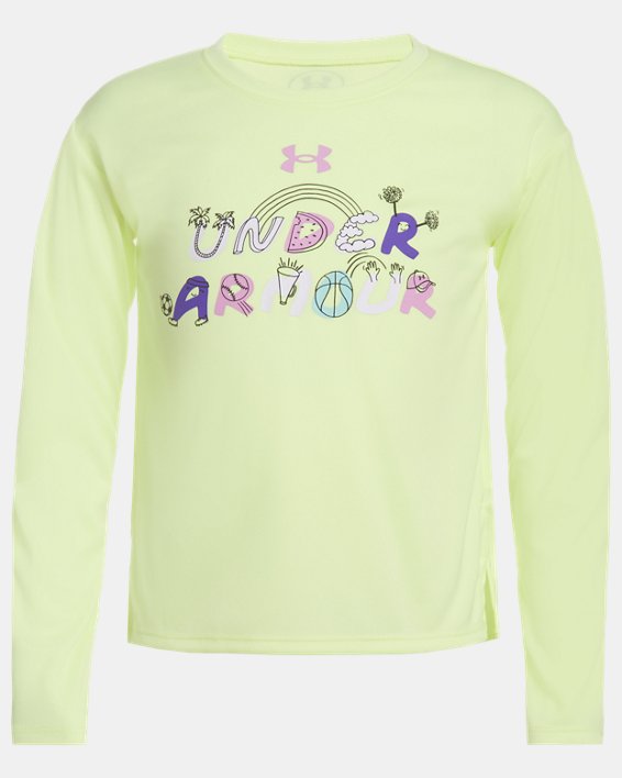 Girls' Toddler UA Wordmark Doodle Long Sleeve