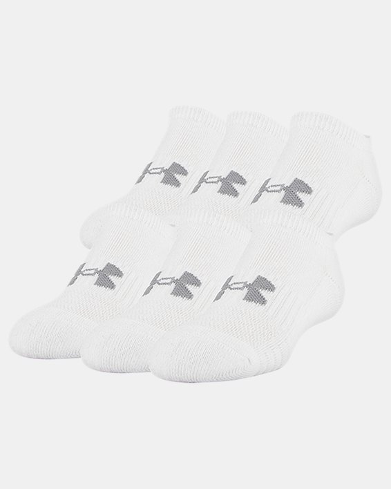 Youth UA Training Cotton No Show Socks 6-Pack