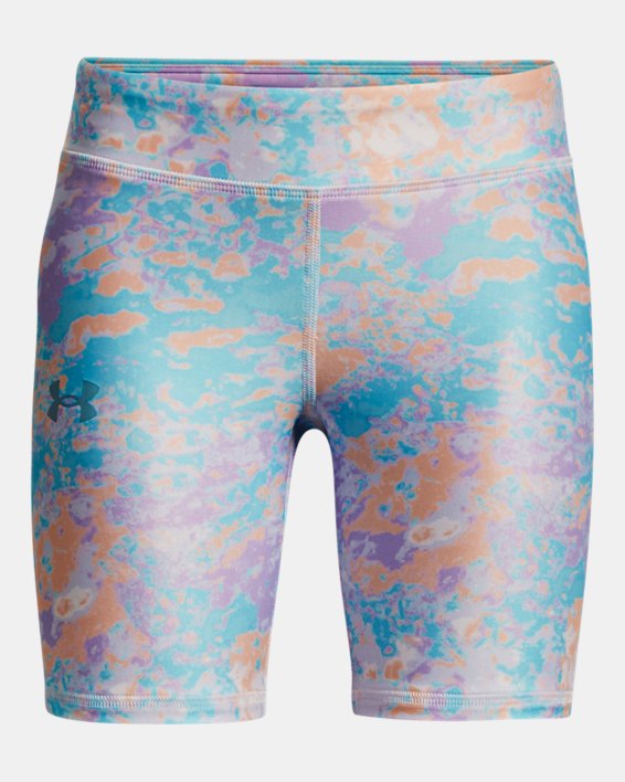 Girls' HeatGear® Armour AOP Bike Shorts