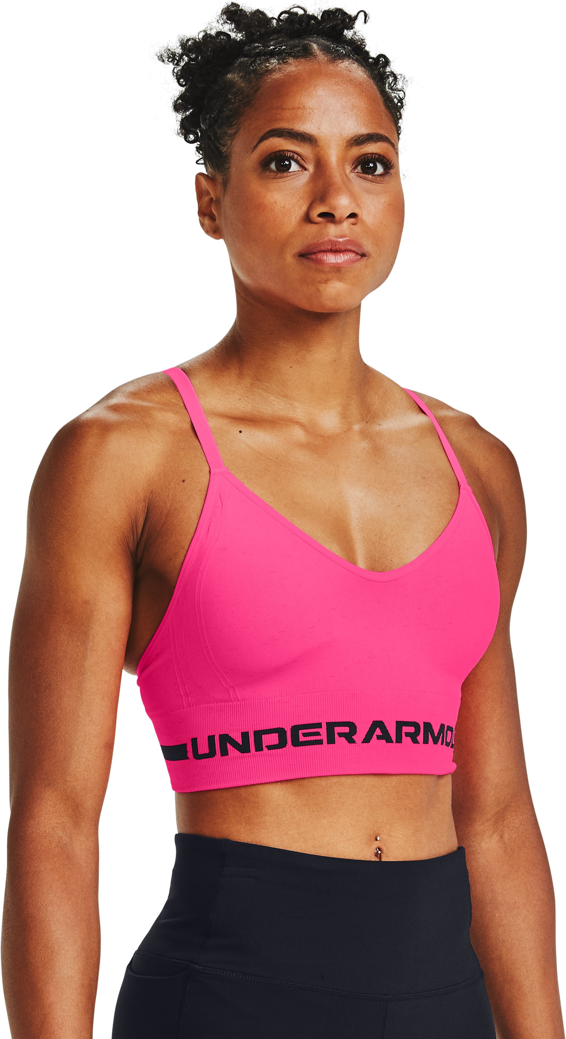 Women's UA Seamless Low Long Heather Sports Bra