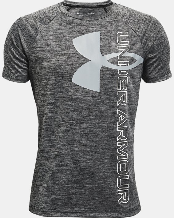 Boys' UA Tech™ Split Logo Hybrid Short Sleeve