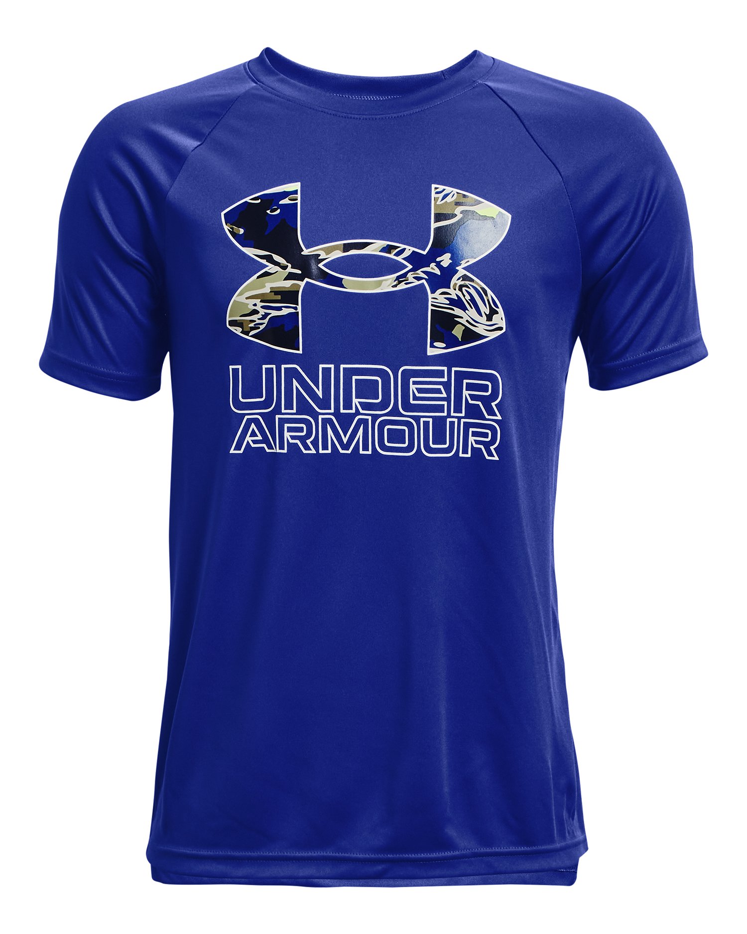 Boys' UA Tech™ Hybrid Print Fill Short Sleeve