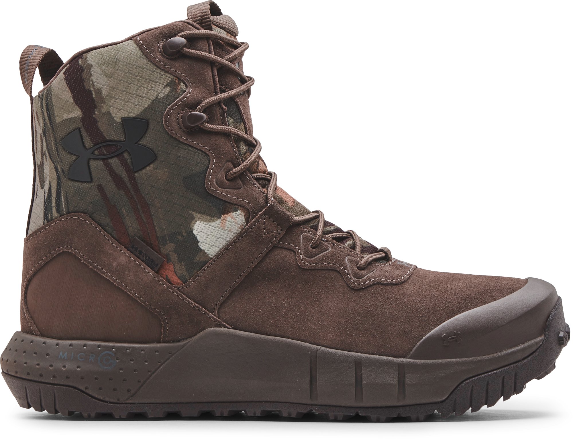 Men's UA Micro G® Valsetz Leather Waterproof Camo Tactical Boots