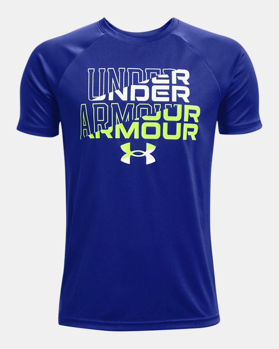 Boys' UA Tech™ Wordmark Logo Short Sleeve