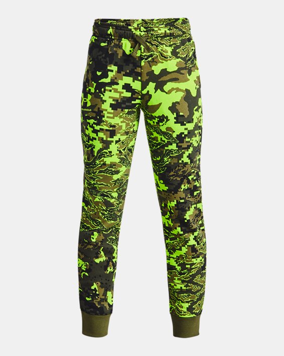 Boys' UA Rival Fleece ABC Camo Joggers