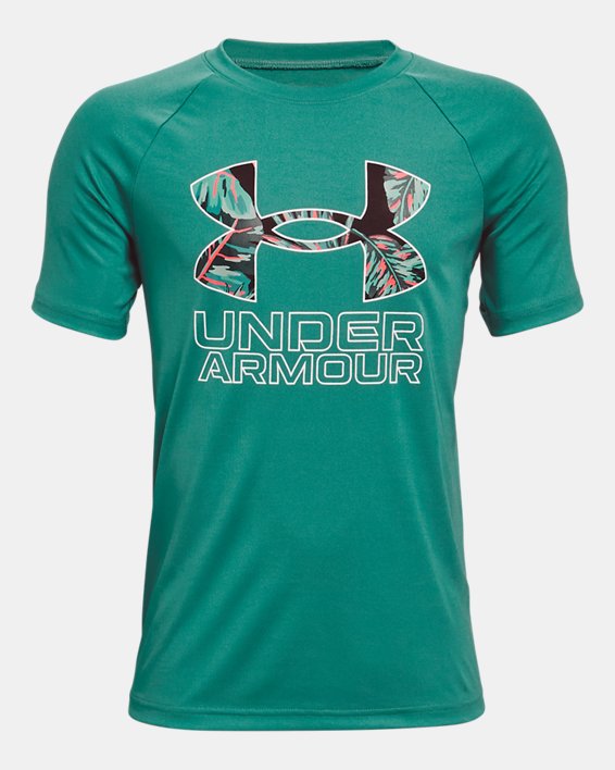 Boys' UA Tech™ Hybrid Print Fill Short Sleeve