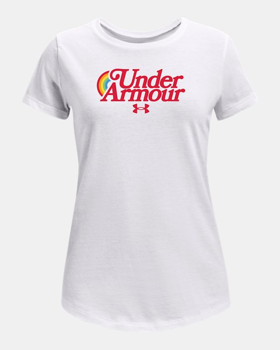 Girls' UA Retro Wordmark Short Sleeve
