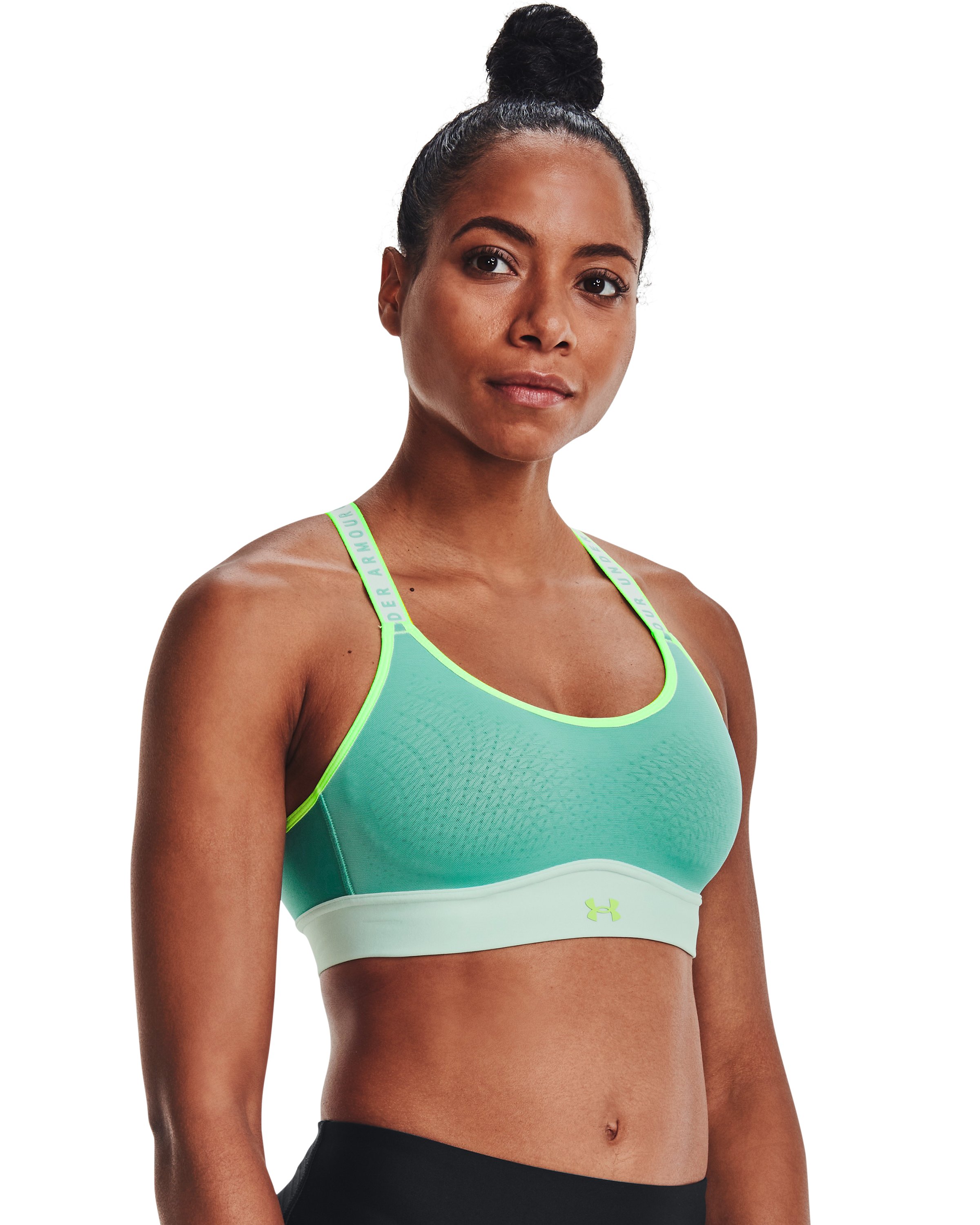 Women's UA Infinity Mid Blocked Sports Bra