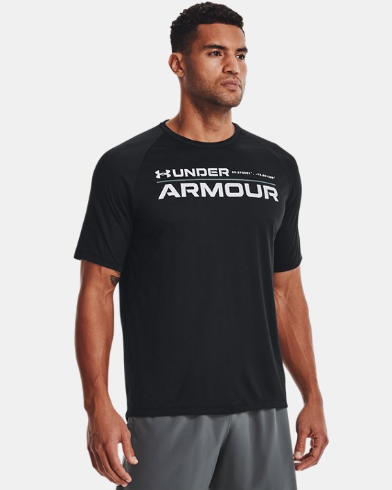 Men's UA Tech™ 2.0 Wordmark Short Sleeve