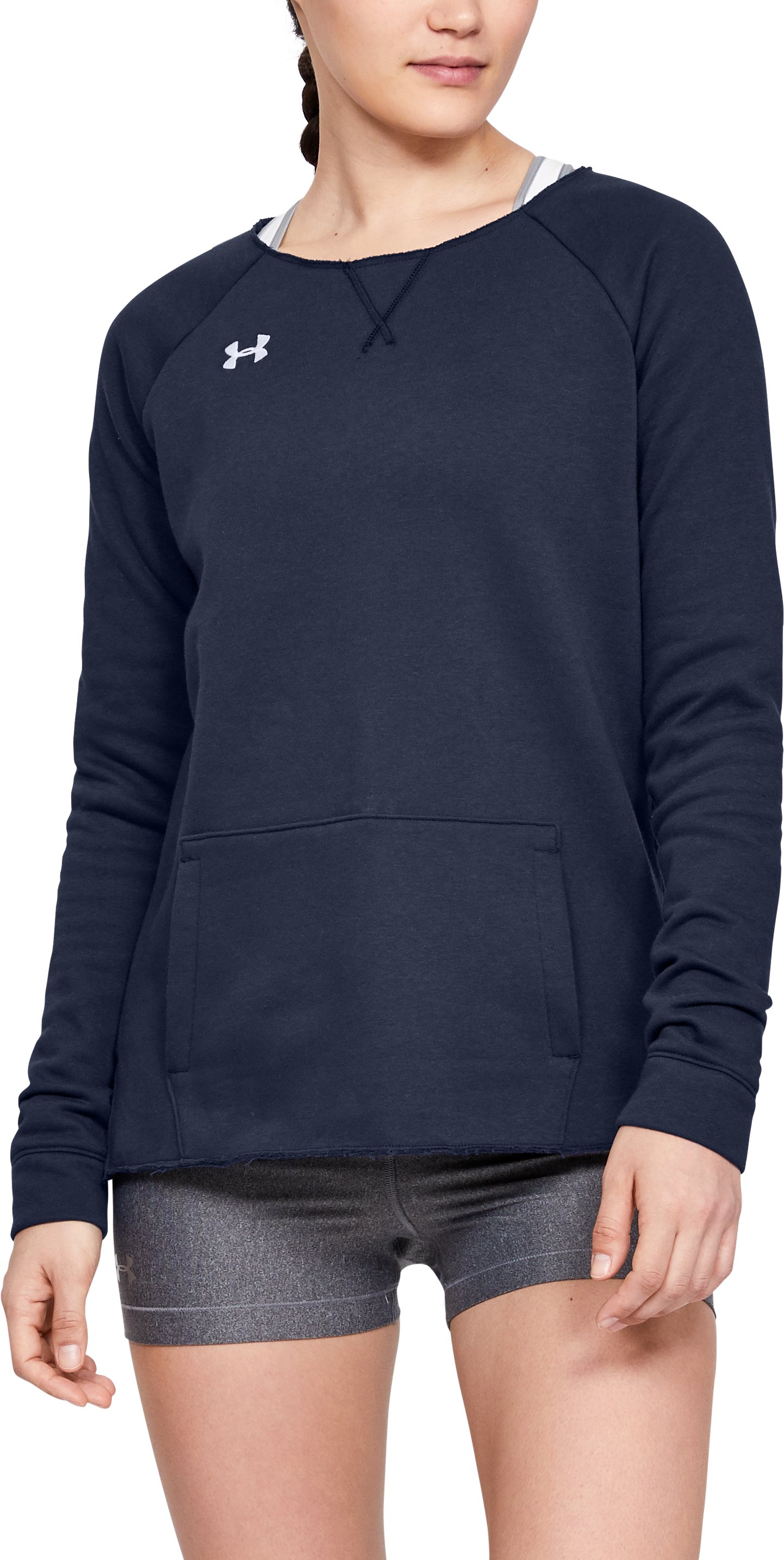 Women's UA Hustle Fleece Crew