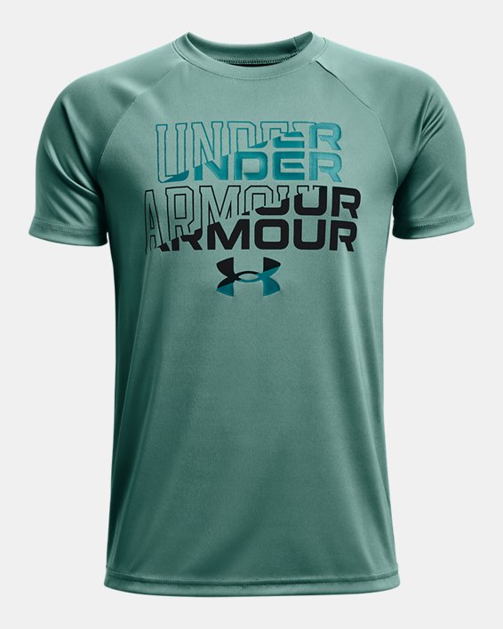 Boys' UA Tech™ Wordmark Logo Short Sleeve