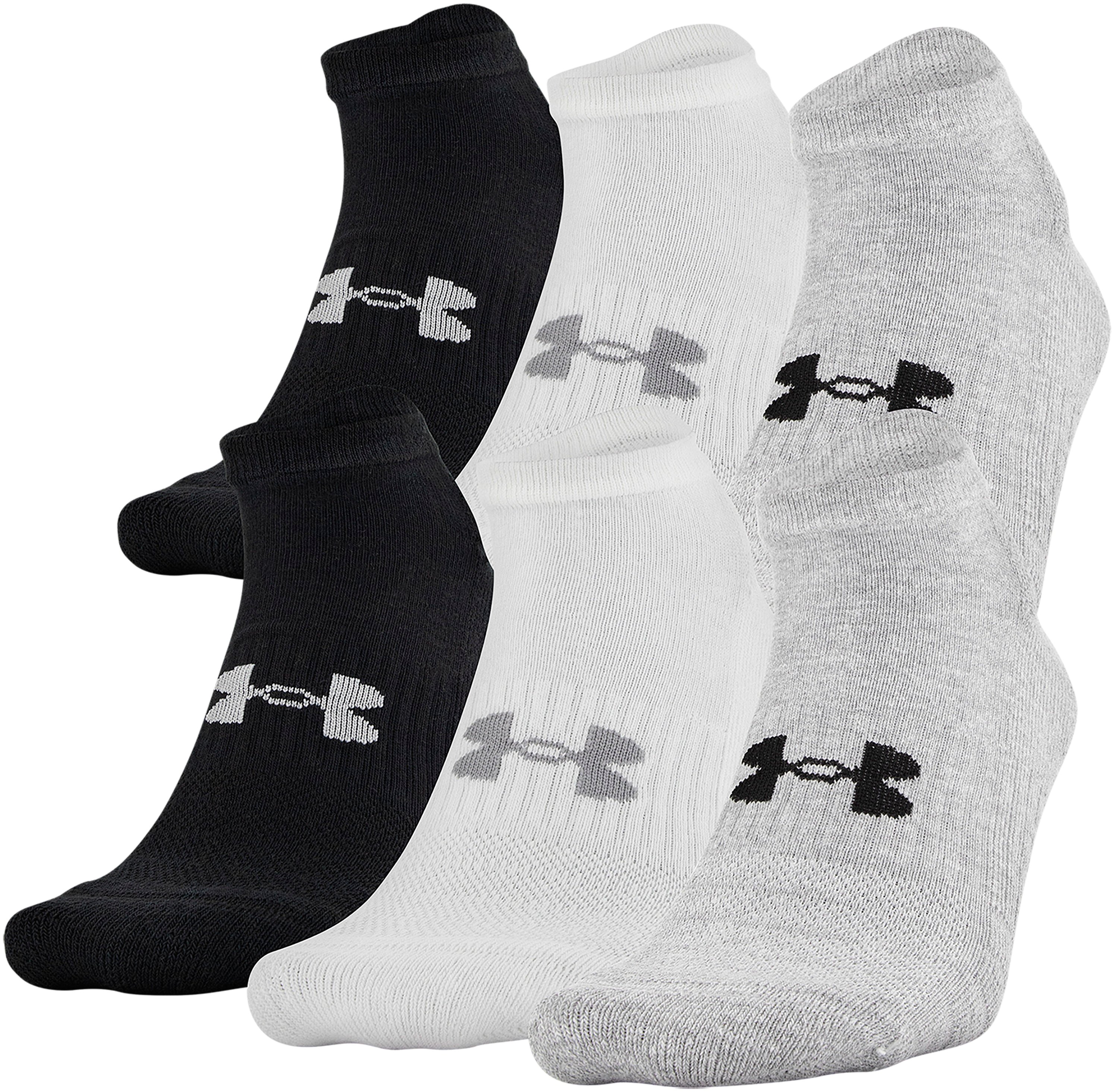 Youth UA Training Cotton No Show Socks 6-Pack