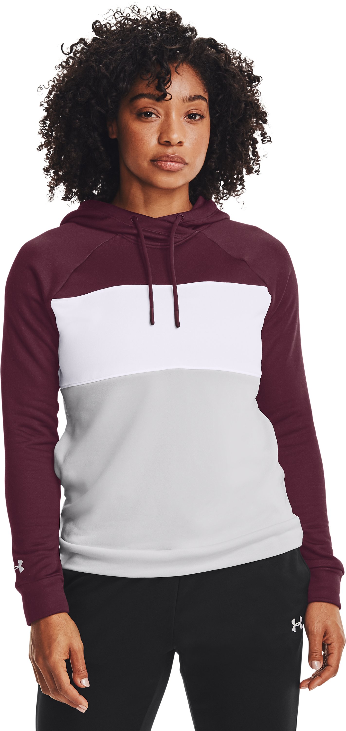 Women's UA Qualifier Fleece Blocked Hoodie