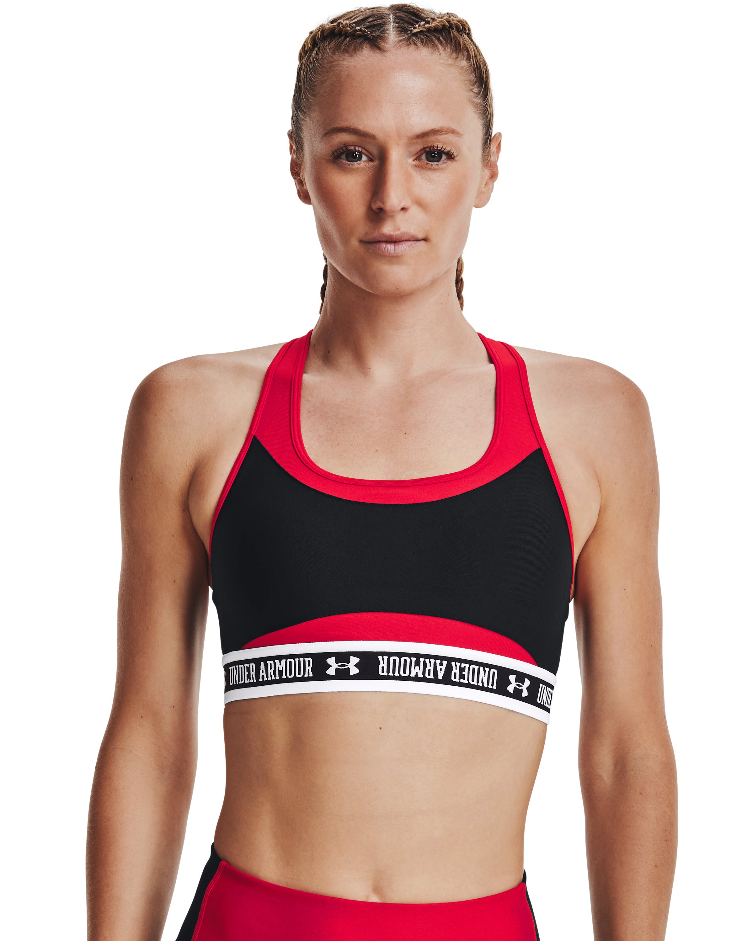 Women's Armour® Mid Crossback Block Sports Bra