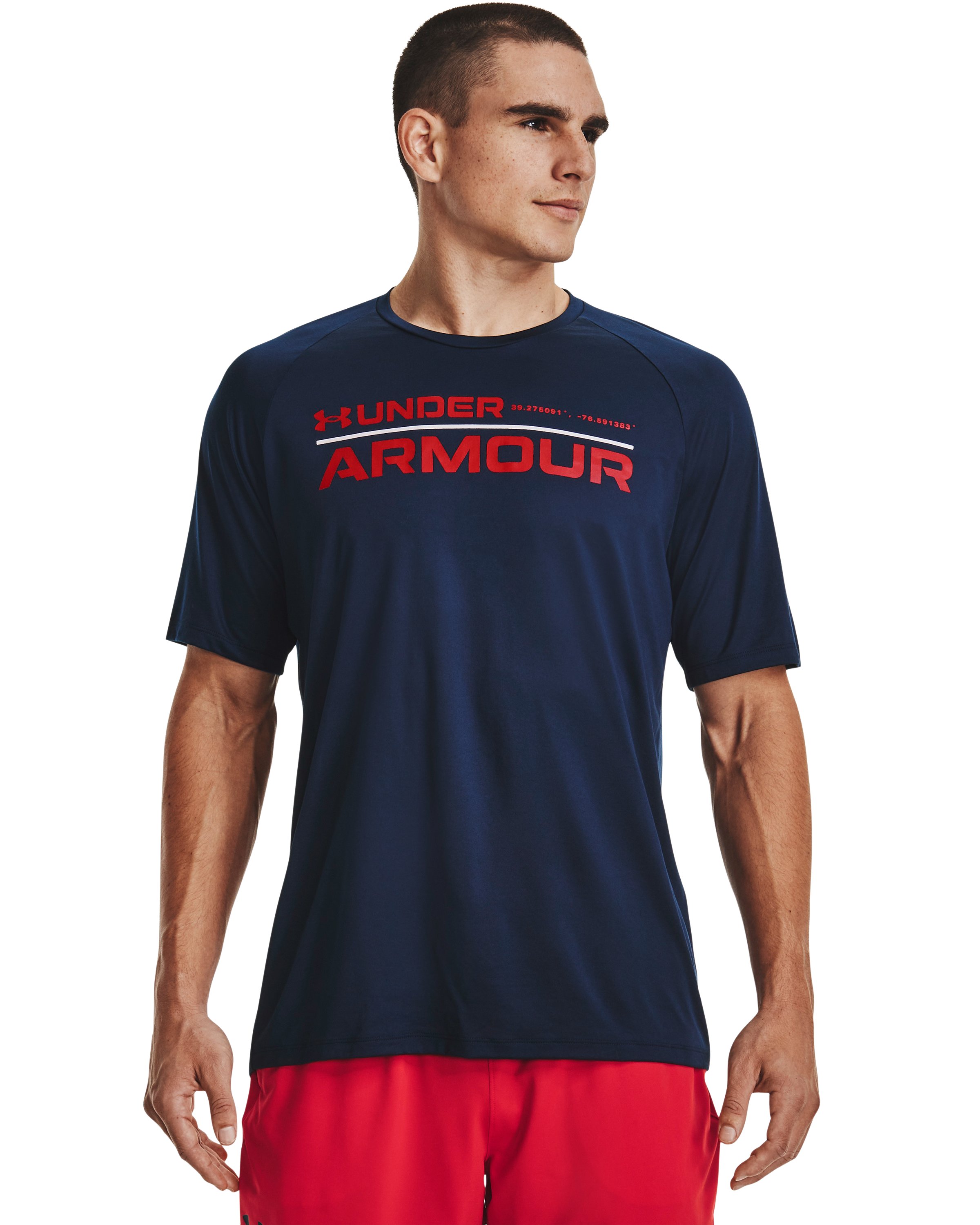 Men's UA Tech™ 2.0 Wordmark Short Sleeve
