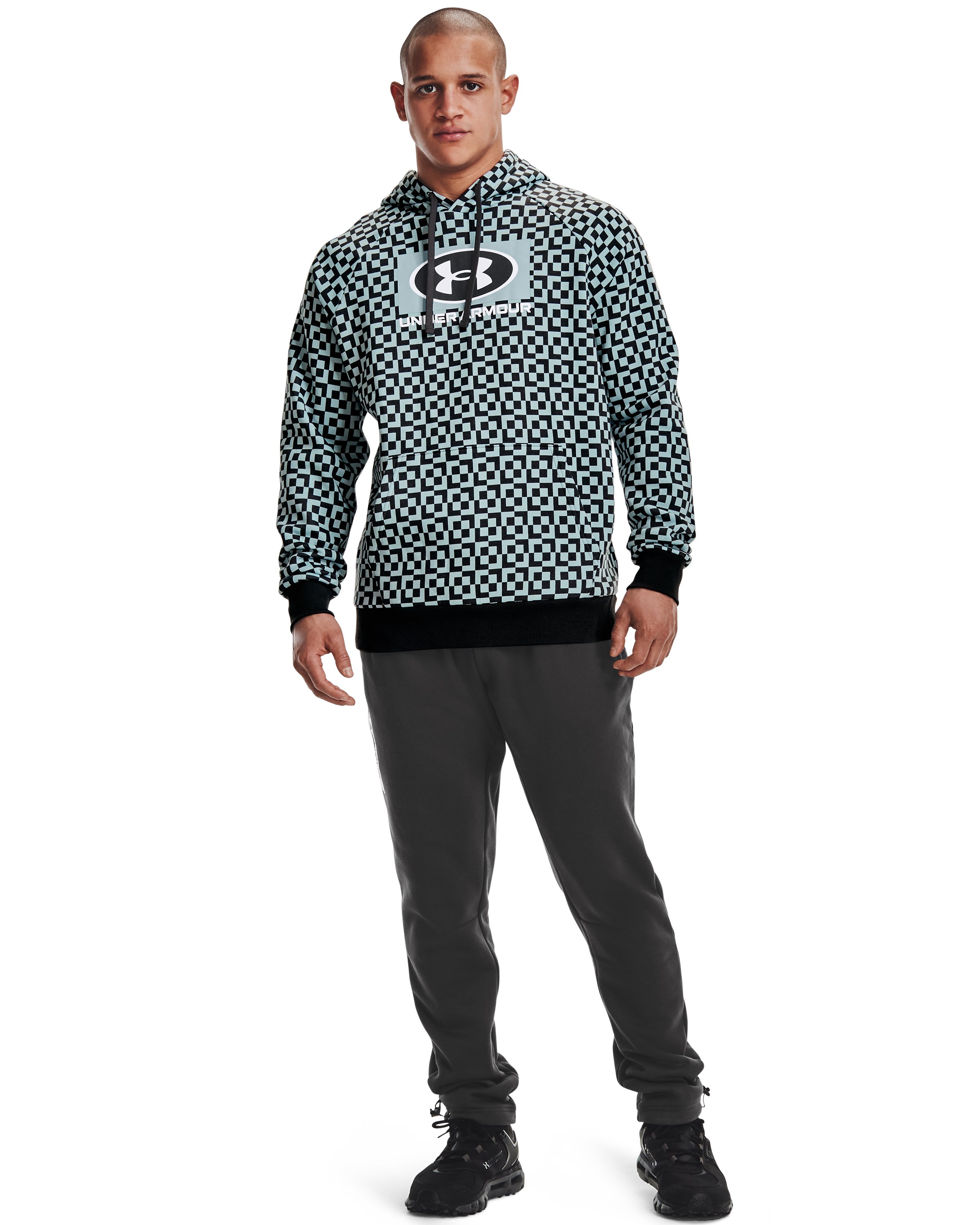 Men's UA Rival Fleece Geo Print Hoodie