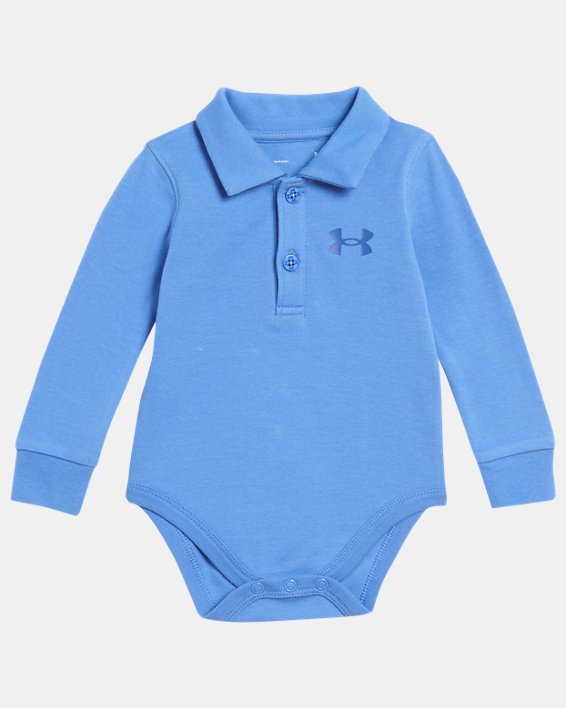 Boys' Newborn UA Long Sleeve Polo Bodysuit